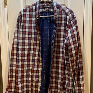 Mens Michael Kors flannel button down shirt size XL slim fit